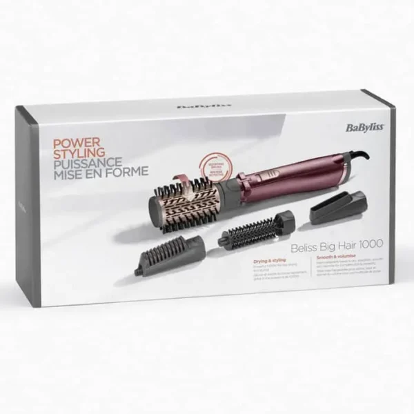 Rotating brush hair dryer